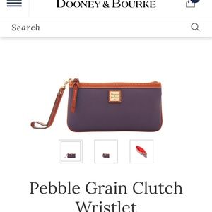 Dooney & Bourke Pebble grain wristlet brand new